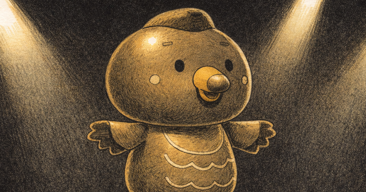 Cmonchan straightens up before a mirror after seeing a bronze duck statue on the news