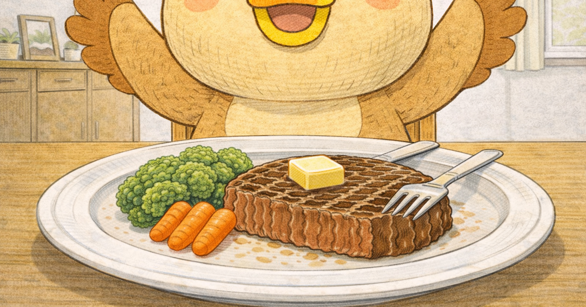 Cmonchan tries steak for the first time. A bolt of deliciousness strikes right through the brain.