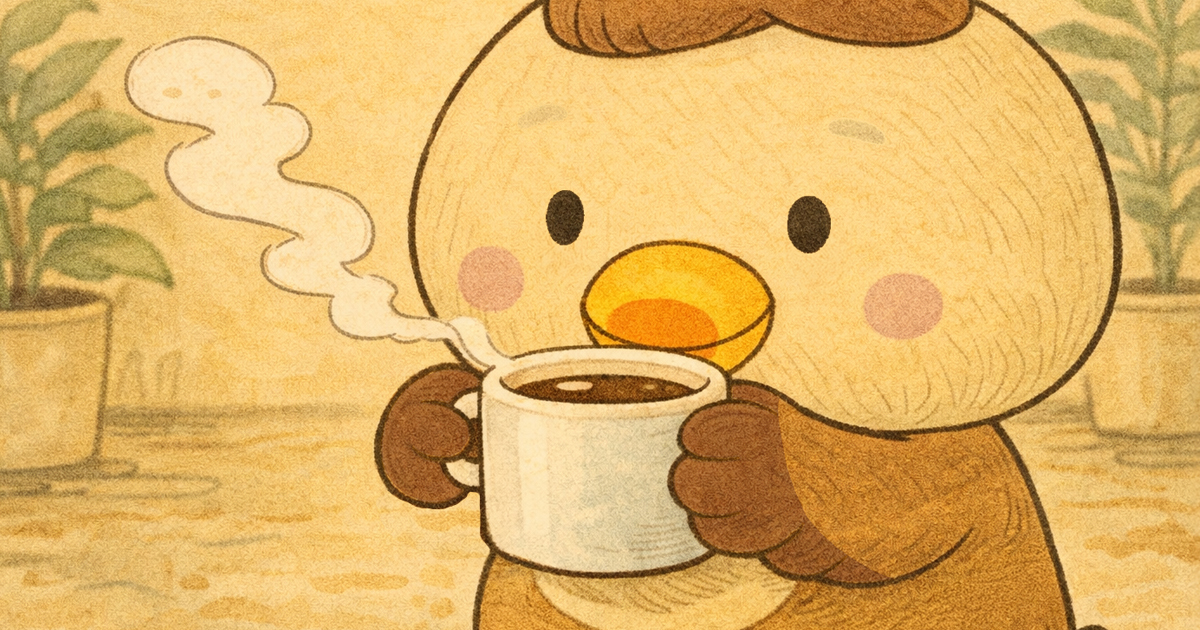 Cmonchan tries coffee for the first time. A warm cozy moment with a bitter new taste.