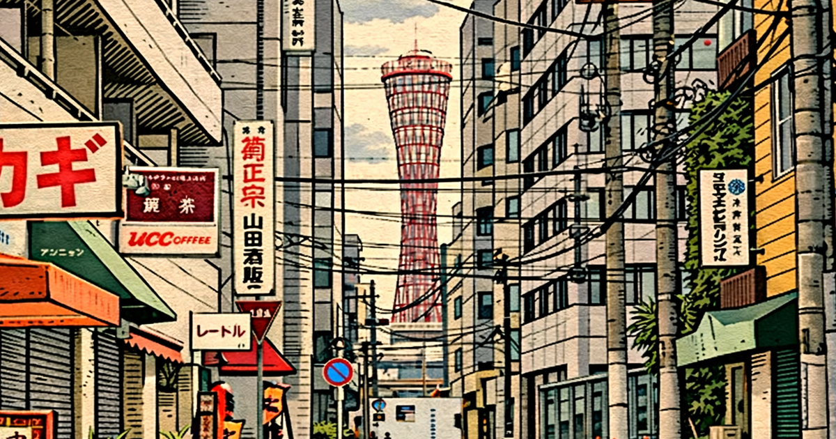 Cmonchan spots a familiar red tower between the buildings and realizes he has returned to his hometown