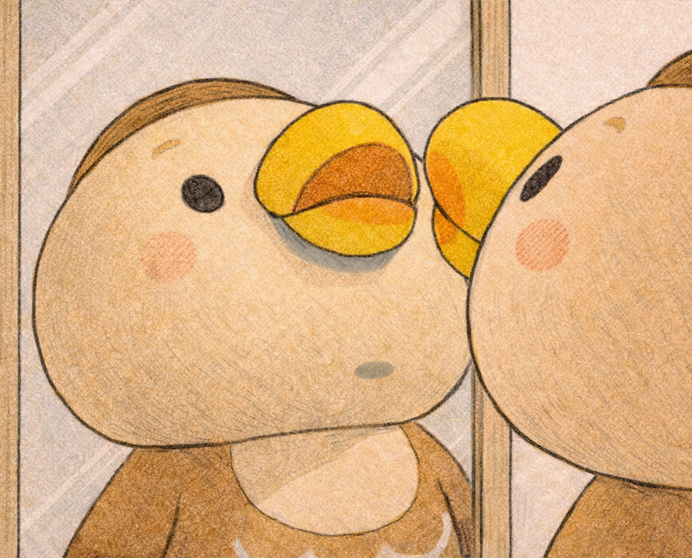 Cmonchan staring at the beak in the mirror, considering plastic surgery