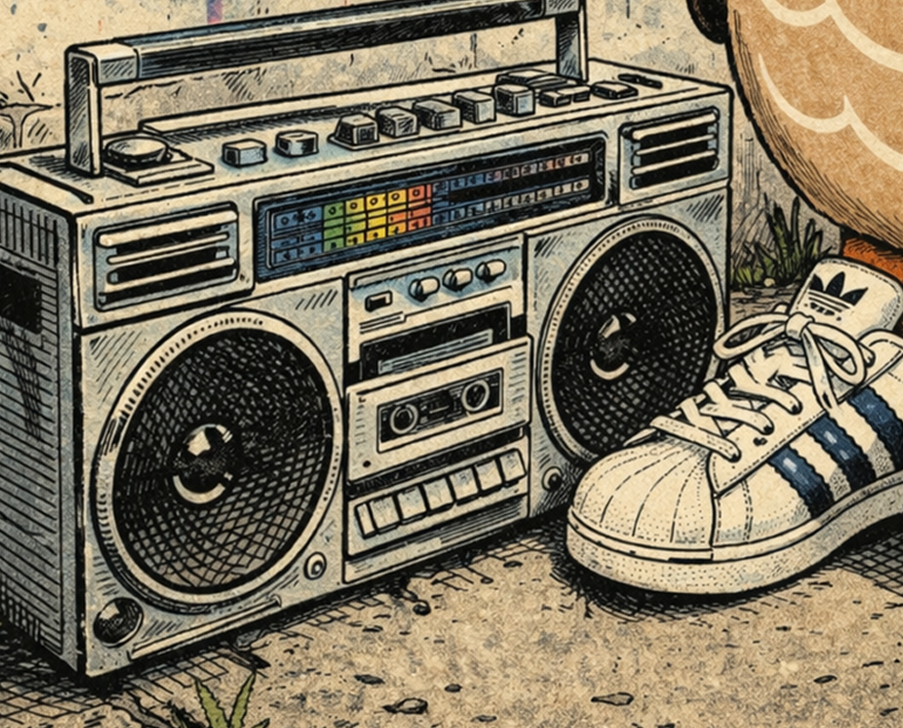 Da duck discovers hip hop — MCs, DJs, graffiti and breaking